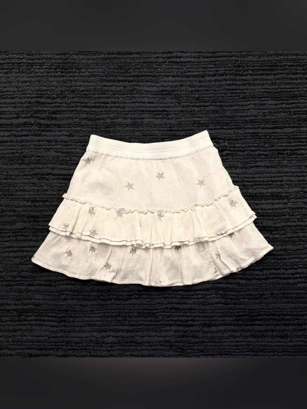 Generation Love Audrina Star Embroidered Ruffle Tiered Mini Skirt